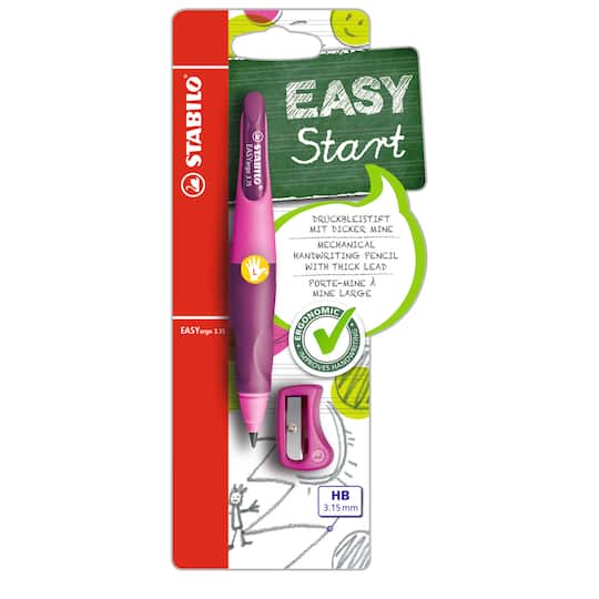 Stabilo&#xAE; EASYergo Pink &#x26; Lilac Left-Handed Mechanical Pencil